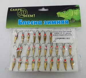 Блешня Carpe Diem зимова "LARVA - 4" гачок KUMHO (Корея) 2 г