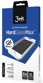 Szkło hartowane 3MK Hard Glass Max Privacy do Apple iPhone 11 czarne (5903108208567)