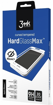 Szkło hartowane 3MK Hard Glass Max Privacy do Apple iPhone 11 Pro Max czarne (5903108208581)