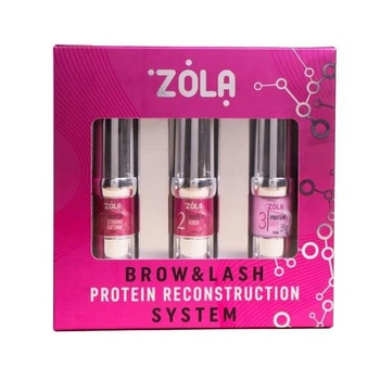 Набор составов для ламинирования бровей Zola Brow&Lash Protein Reconstruction System, 10 мл
