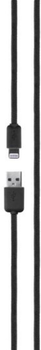 Кабель Xqisit USB Type A-Apple Lightning 1.8 м Black (4029948015774)