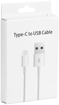 Універсальний кабель Cabo USB Type-C-USB Type-C 1 м White (5901737865243)