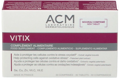 Натуральна харчова добавка ACM Laboratoire Vitix 30 таблеток (3760095250212)