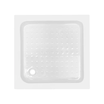 Lidz Душевой поддон KAPIELKA ST80x80х14 низкий квадратный, диаметр слива 52 мм