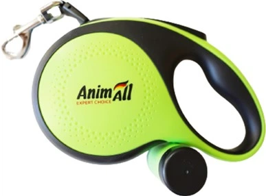 Рулетка-поводок AnimAll с диспенсером S до 15 кг/3 метров MS7016-B (Х/12/Х) Зеленая (2000981277901)