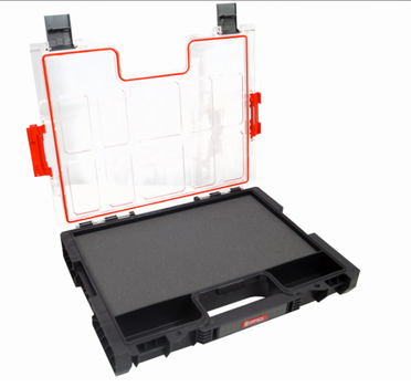 Органайзер для инструментов QBRICK SYSTEM PRO 200 452x358x79 мм, модульный, компактный, пластиковый, черно-красный