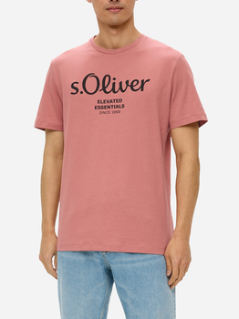 T-shirt męski bawełniany s.Oliver 10.3.11.12.130.2152232-20D1 XL Koralowy (4099975523894)