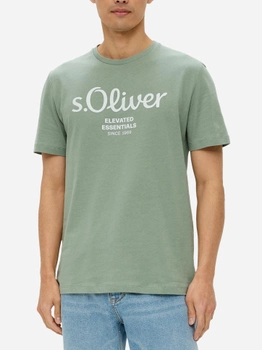 T-shirt męski s.Oliver 10.3.11.12.130.2152232-72D1 M Miętowy (4099975524235)