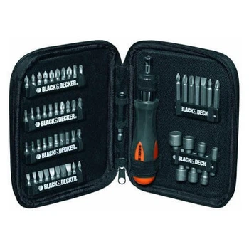 Набор бит с держателем Black&Decker в чехле, 56 шт (A7104)