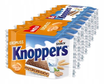 Вафлі Knoppers з арахісом 200 г 8 шт