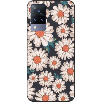 Силиконовый бампер SMTT для Vivo V21 с изображением Ромашки