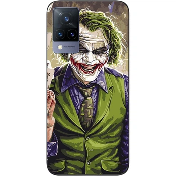 Силиконовый чехол SMTT для Vivo V21 с картинкой Джокер