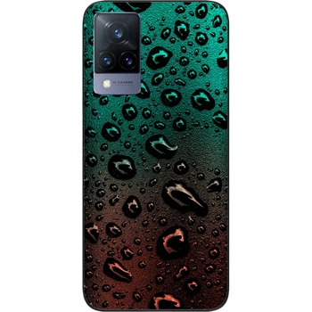 Силиконовый чехол SMTT для Vivo V21 с картинкой Капли воды