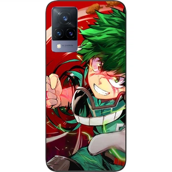 Силиконовый чехол SMTT для Vivo V21 с картинкой Izuku Midoriya