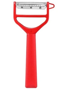 Овочечистка на дві сторони, полімер Opinel Peeler T-Duo Polymer Red 002429