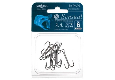 Крючок-двойник Mikado Sensual Double Hook №3/0 5шт. (black nickel)
