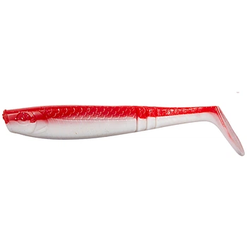 Силиконовая приманка DAM Effzett Shad Paddletail 6.5см uv red/white (pak 108)