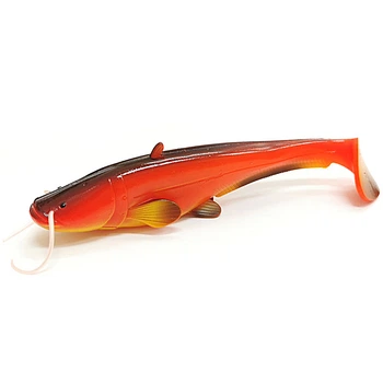Силіконова приманка сомова DAM Effzett Catfish Curl Tail 250мм 165гр (MANDARIN)