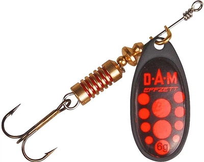 Блесна-вертушка DAM Effzett Standart Black 4гр (red)