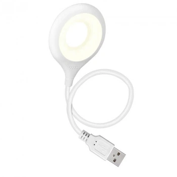 Гибкая USB LED кольцевая лампа с голосовым управлением подсветка ночник 1,5Вт UKC LK-50