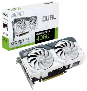 Відеокарта ASUS RTX 4060 DUAL OC WHITЕ 8GB (DUAL-RTX4060-O8G-WHITE)