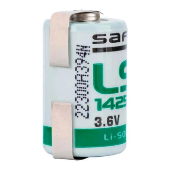 Литиевая батарейка SAFT LS 14250 CNR, 1/2 AA, 3,6 В, 1200 мАч