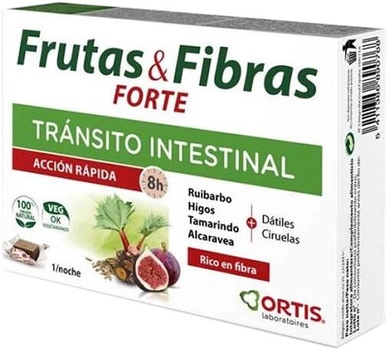 Натуральна харчова добавка Ortis Fruit & Fibre Forte 12 штук (5411386891338)