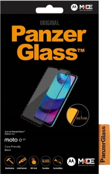 Szkło hartowane Panzer Glass E2E Case Friendly do smartfonu Motorola Moto E20 Black (5711724065514)