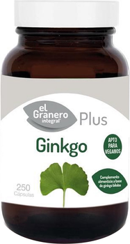 Натуральна харчова добавка El Granero Ginkgo Biloba 510 мг 250 капсул (8422584031324)
