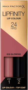 Szminka Max Factor Lipfinity Long-Lasting Two Step trwała 016 Glowing Pink 4.2 g (0086100018046)
