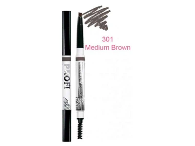 Олівець для очей та брів COLOUR INTENSE зі щіточкою Medium Brown Profi Touch Eye