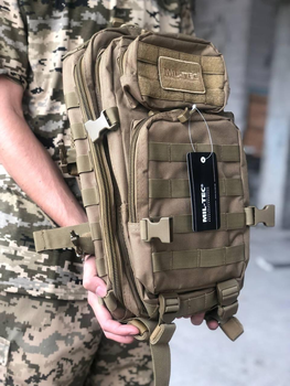 Тактический армейский военный рюкзак MIL-TEC® US Assault Pack SM Laser, ШЕВРОН В ПОДАРОК!