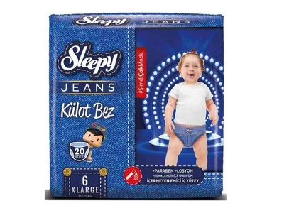 Підгузки-трусики SLEEPY джинс Large XL №6 15-25кг 20шт