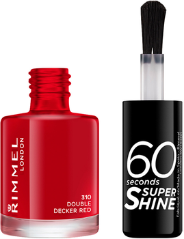 Lakier do paznokci Rimmel 60 Seconds 310 Double Decker Red 8 ml (3614220616834)