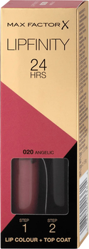 Szminka Max Factor Lipfinity Long-Lasting Two Step Lipstick 020 Angelic 4.2 g (0086100013614)