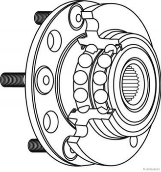 Подшипник ступицы JAKOPARTS J4715044 Mitsubishi Lancer, Outlander MR527453