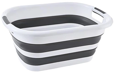 Відро складане MBM HOME BIN-18 26L WHITE/GRAY Біло-сіре