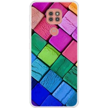 Силиконовый (TPU) чехол Deexe Life Style для Motorola Moto G9 Play / Moto E7 Plus - Squares