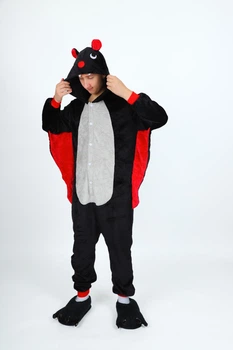 Кигуруми пижама Детская Для Мальчиков Kigurumi Кажан Летучая Мышь Черный 130-144 см. (1052/3)