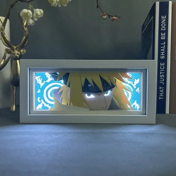 Багатошаровий світильник з 3D ефектом Мінато Наміказе led лампа нічник з аніме Наруто Naruto Shippuden (100280.10)