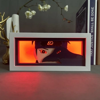 Багатошаровий світильник з 3D ефектом Шисуі Учиха led лампа нічник з аніме Наруто Naruto Shippuden (100280.5)