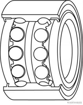 Підшипник маточини JAKOPARTS J4708022 Suzuki SX4, Swift 0938184004000, 0938184004, 4344079J00000