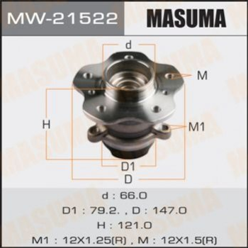 Подшипник ступицы MASUMA MW21522 Nissan Qashqai 432024EA0A