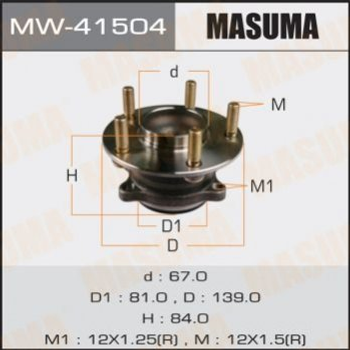Подшипник ступицы MASUMA MW41504 Mazda 3 B45A2615X