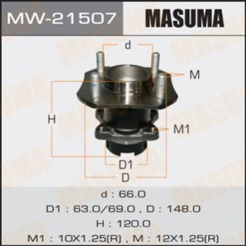 Подшипник ступицы MASUMA MW21507 Nissan Tiida 43202EE500