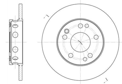 Гальмівні диски ROADHOUSE 6221.00 Mercedes C-Class 2014211212, 2014210812, 230103