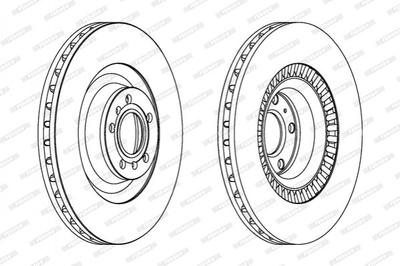 Тормозные диски FERODO DDF1572C1 Audi A6, A8, Allroad; Volkswagen Phaeton 4E0615301P, 4E0615301J, 4E0615301G