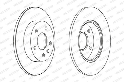 Тормозные диски FERODO DDF1044 Opel Zafira, Astra, Meriva, Combo, CORSA 09117772, 569109, 90575113