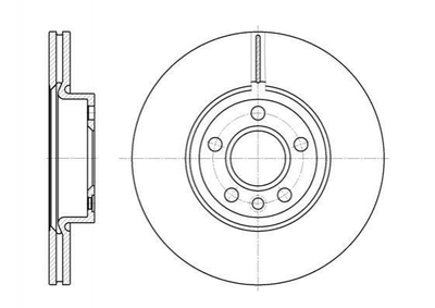 Тормозные диски ROADHOUSE 672810 Volkswagen Transporter, Sharan; Ford Galaxy; Audi A4, A6, A7, A8, A5, Allroad, Q5, Q7 1108038, 230792, 7M3615301