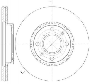 Тормозные диски ROADHOUSE 61002.10 Suzuki Swift 5531162J00